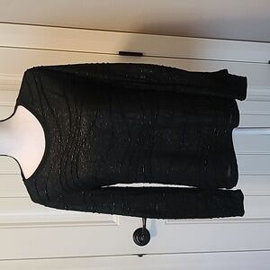 Long sleeved black Simply Vera tunic top